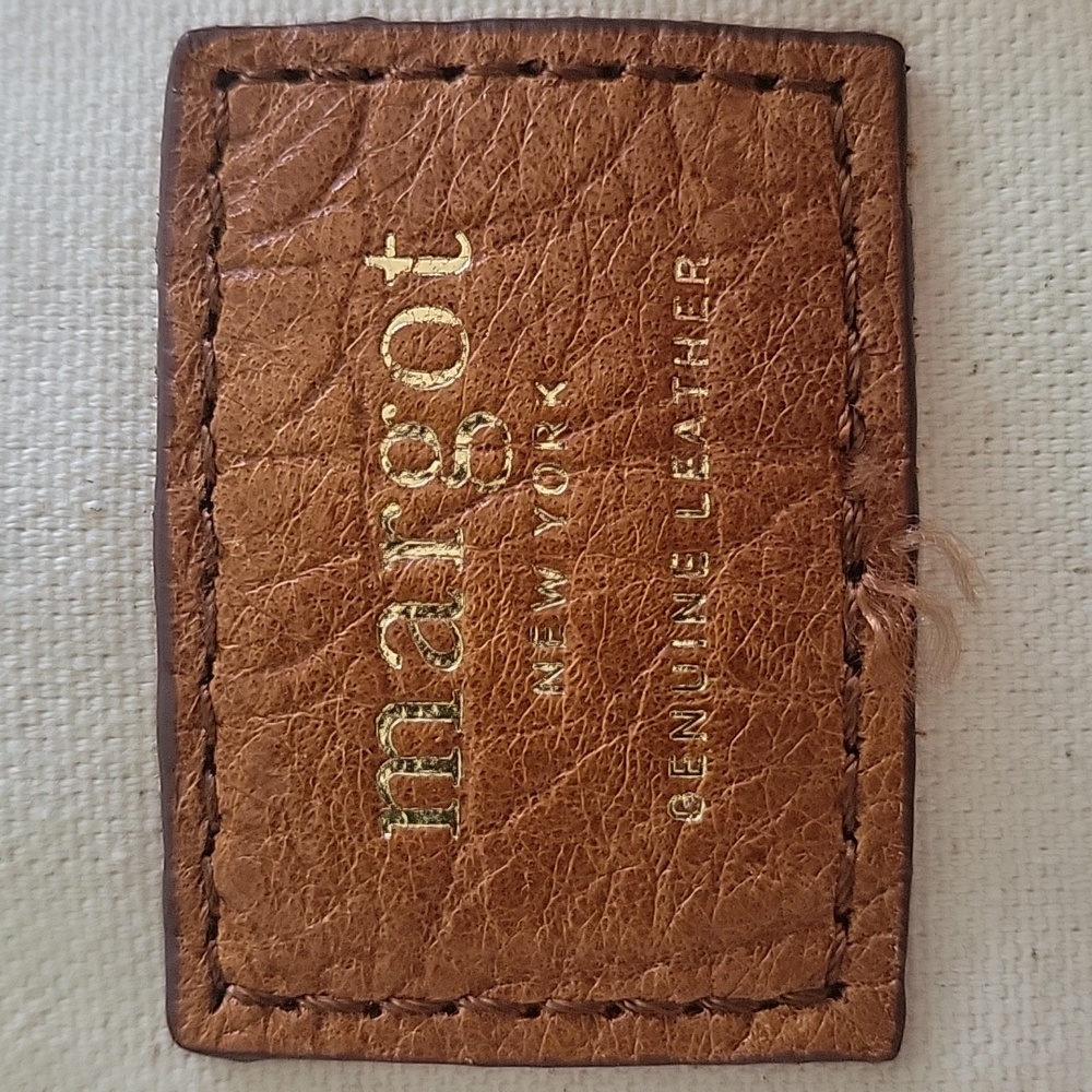 MARGOT LEATHER SHOULDER BAG TAN/BROWN - Picture 12 of 16